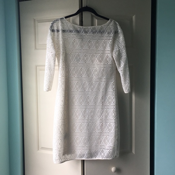 White lace overlay dress - Picture 2 of 3